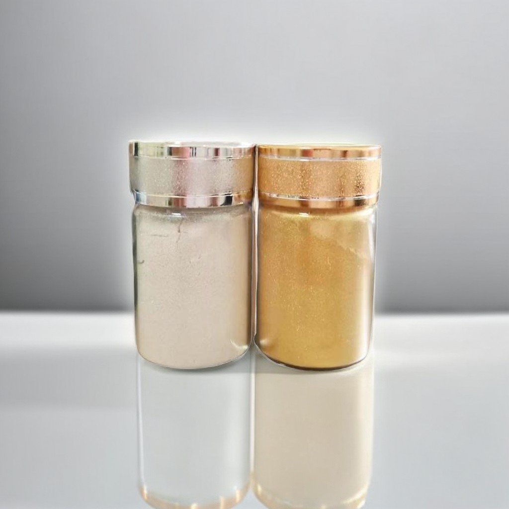 Silver and golden edible colour dust glitter powder