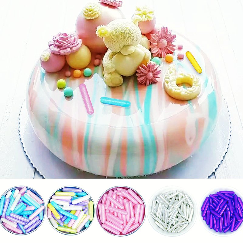 Bakery Ingredients Edible Colorful Sugar Needles Sugar Rods Bakery Ingredients For Cake Decorating