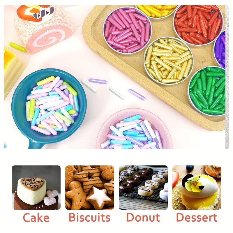 Bakery Ingredients Edible Colorful Sugar Needles Sugar Rods Bakery Ingredients For Cake Decorating