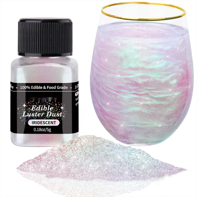 No Taste or Texture Moonstone Iridescent Edible Glitter Shimmer Pigment for Sparkling Food and Drinks
