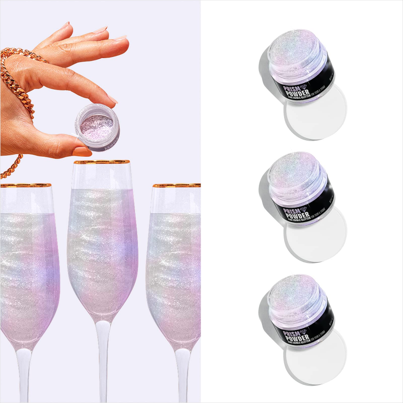 No Taste or Texture Moonstone Iridescent Edible Glitter Shimmer Pigment for Sparkling Food and Drinks
