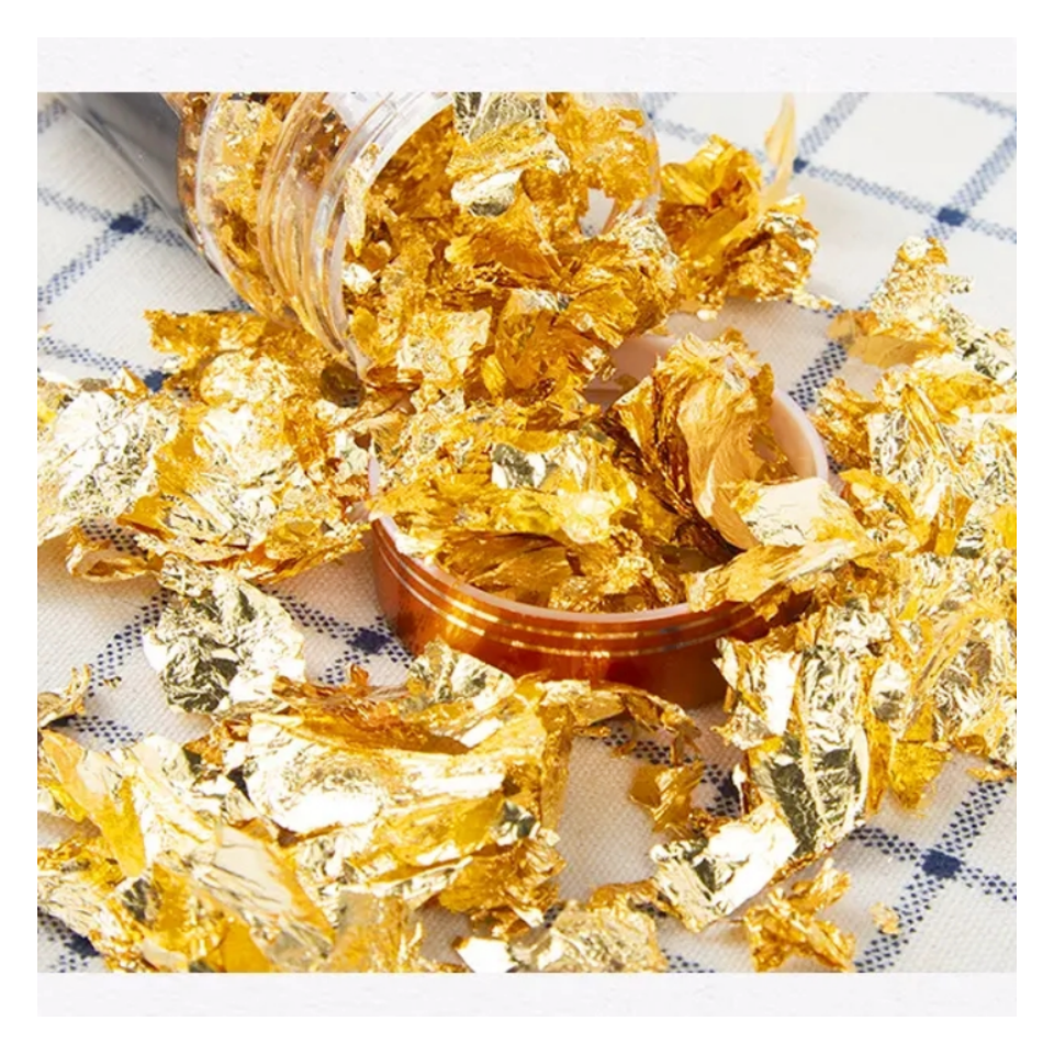 2g gold leaf flakes only decoration