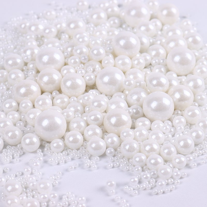 Sprinkles Pearls White Cake Decorations Edible Sugar Pearls for Cakes Pink Edible Pearls for Pastry for Bakery Decoration Ingred