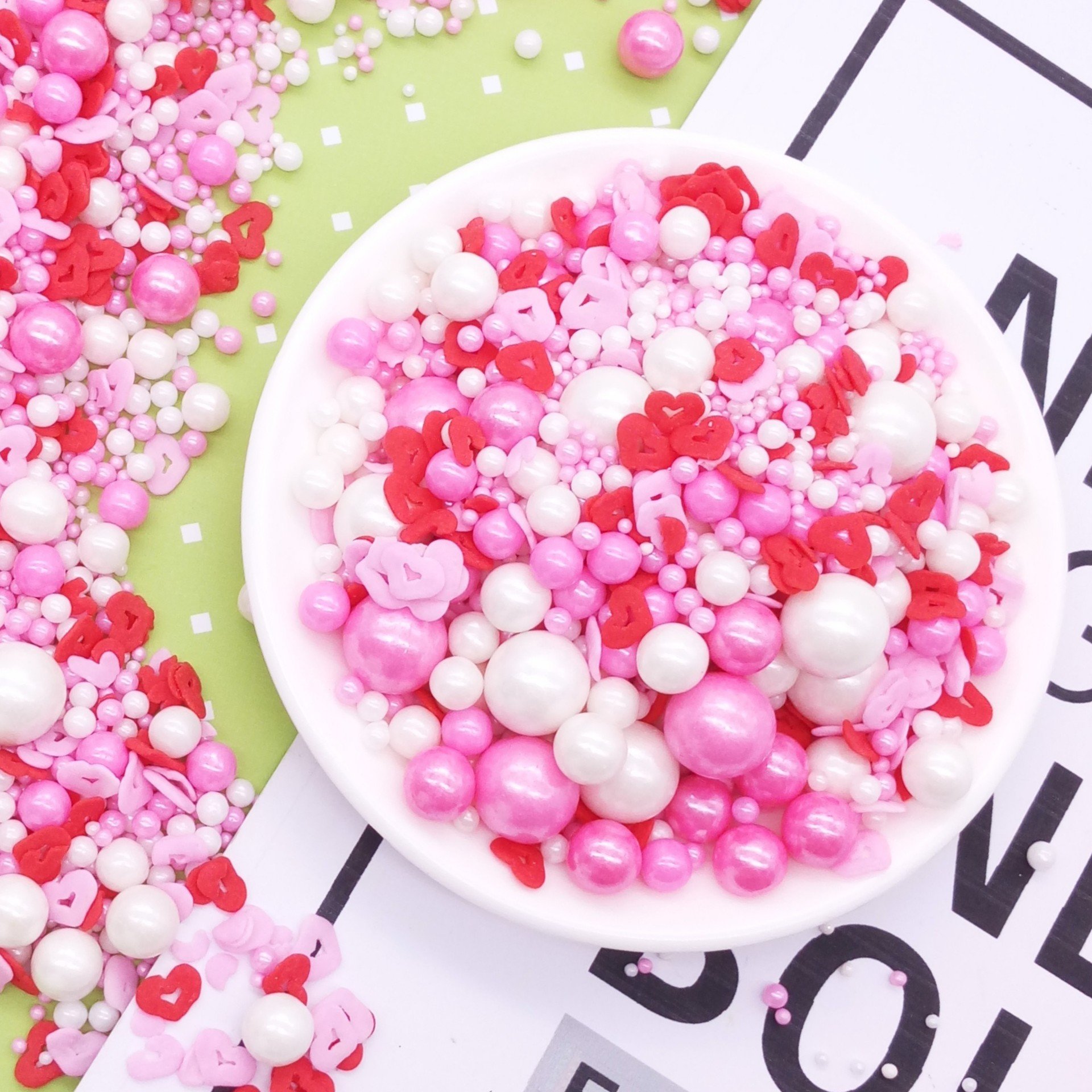 Mixed Colorful Eatable Sprinkles Cake Sugar Beads For Bakery Decoration Ingredients