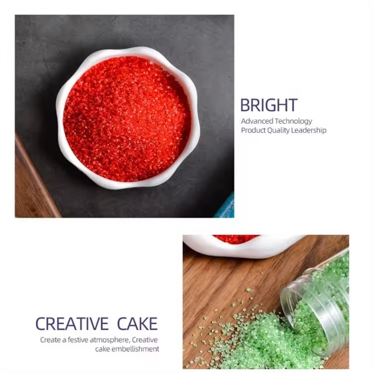 Sprinkles Mixes Diamond Cotton Candy Edible Sugar Sanding Sprinkles Glitter for Baking Decorating
