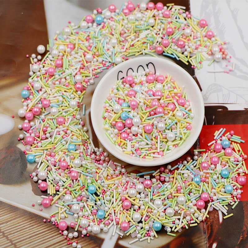 Factory Supply Food Grade Rainbow Sprinkles for Cake Bakery Decoration Ingredients,cake decoration accessories Cake Sprinkles
