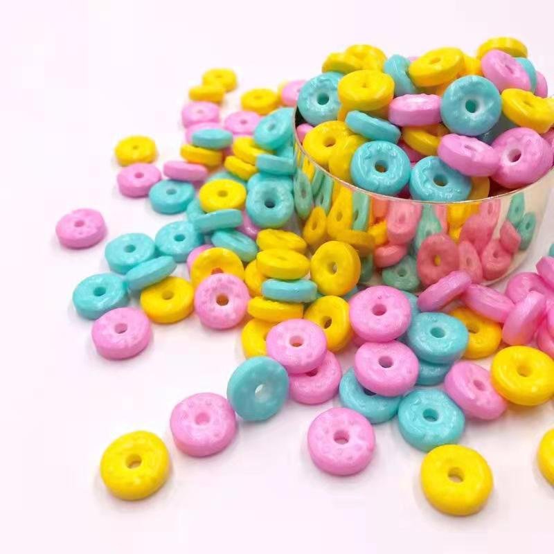 Donut Sprinkle For Cake Decoration Colourful Edible Ring Dragee