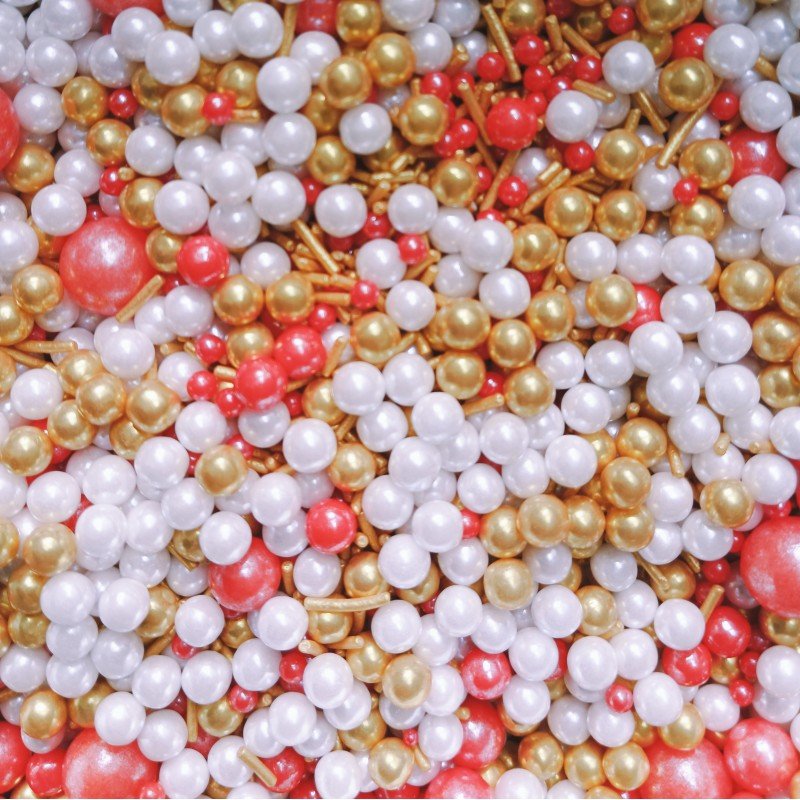 2mm pearl bead golden sugar beads to decorate desserts