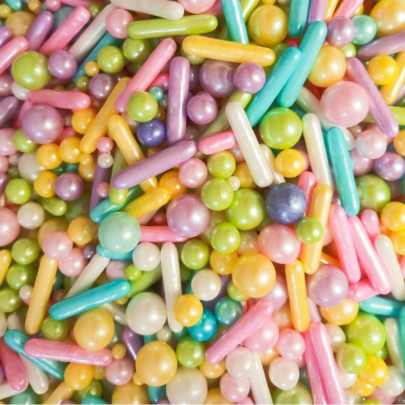 6 grid 4 grid Halal Sprinkles edible sugar beads cake sprinkles