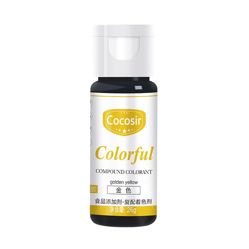 Hot Sale Golden Colorful Food Grade Cake Cream Fondant Decoration Tool Edible Color Liquid Gel Colors