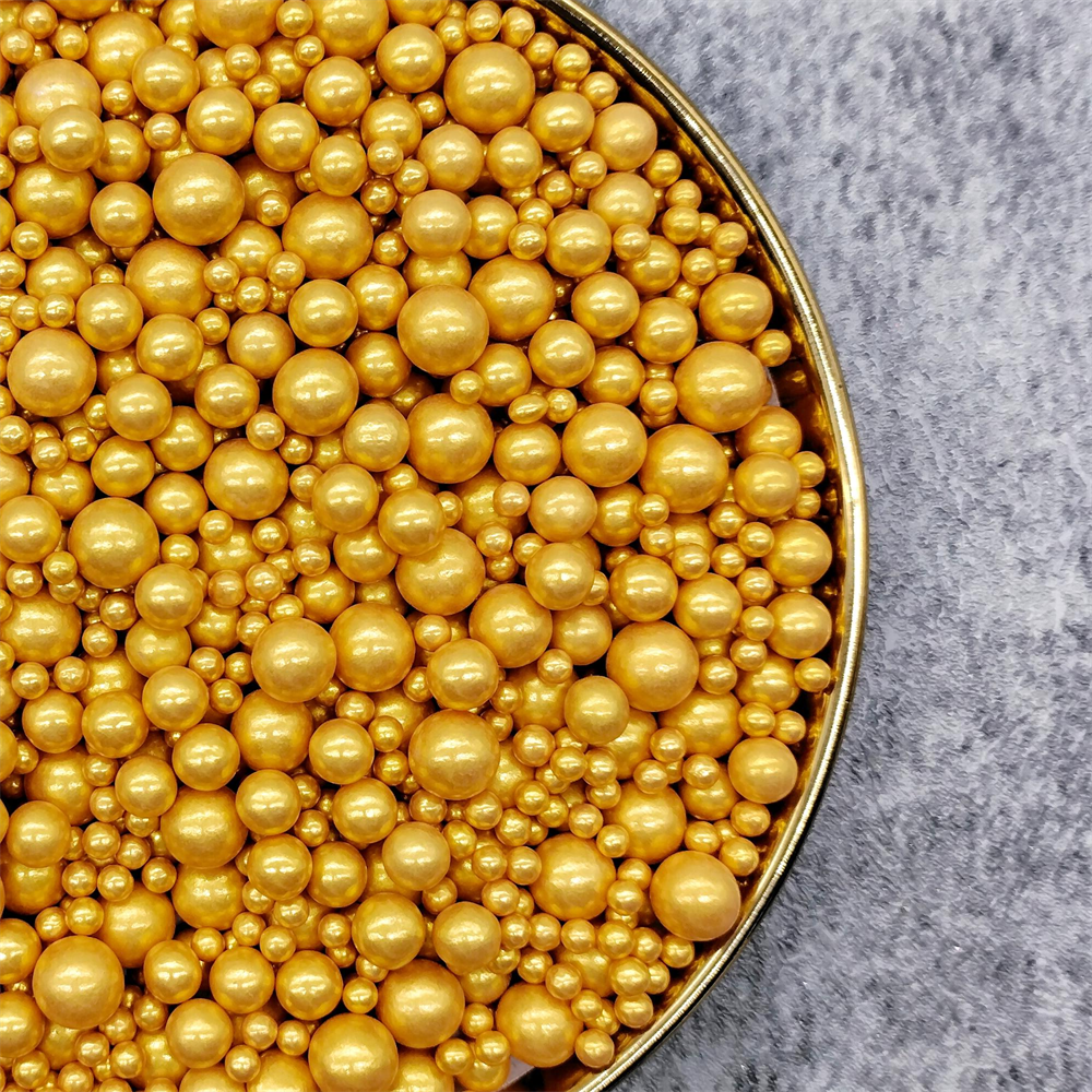 Hotsale White Gold Silver Edible Pearls Bakery Decoration Sprinkles For Cakes