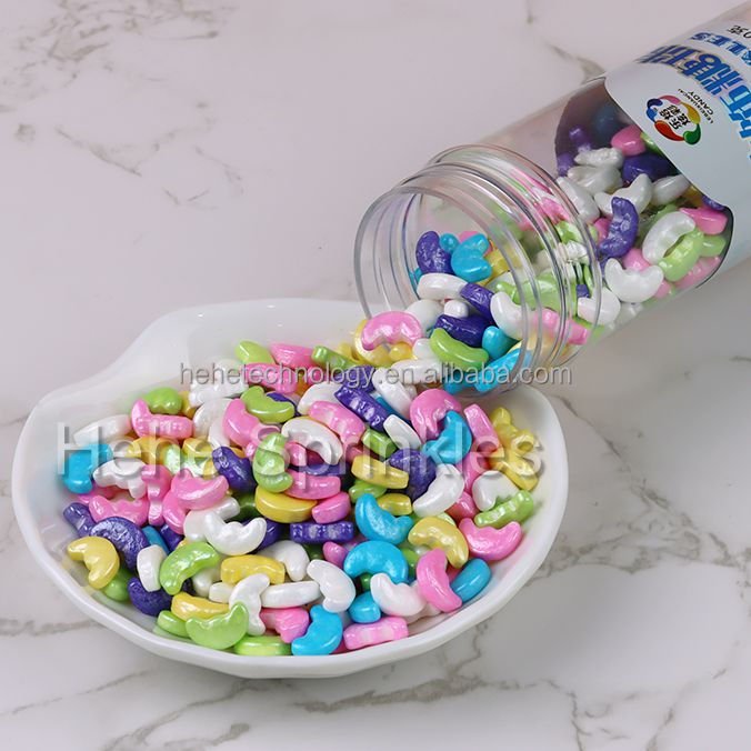 1KG Bags Moon Candy Mixed Color Edible Sprinkles Comestibles Cake Decoration Food Cake Ingredients