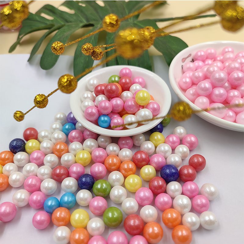 White Edible Sprinkles For Cake Beads Pearl Sugar Ball Fondant Diy Baking Candy Wedding Cake Decoration Tool