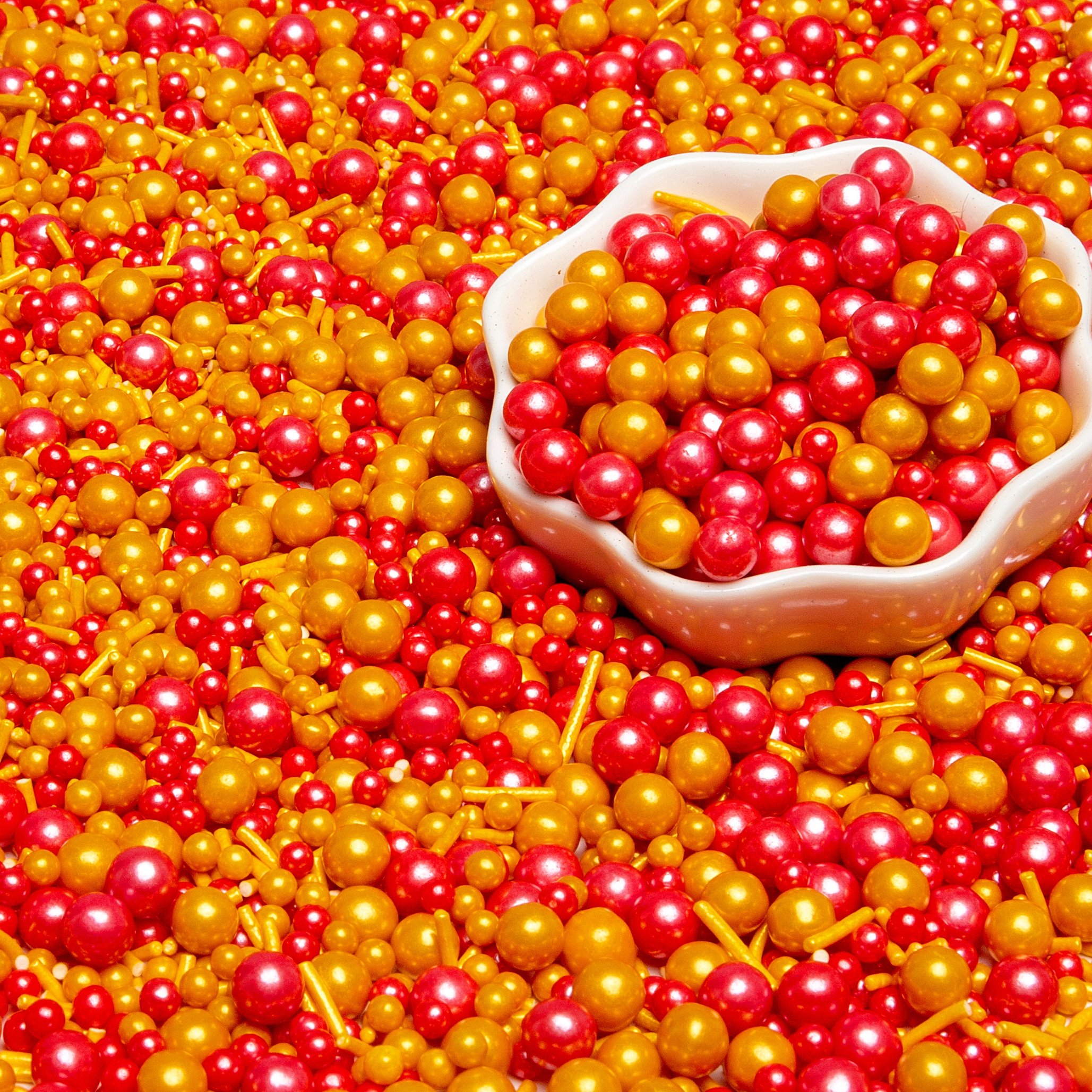 All Size Mix Sugar Beads Balls Beans Edible Pearls Sprinkles For Cake Decoration Pastry Sprinkles