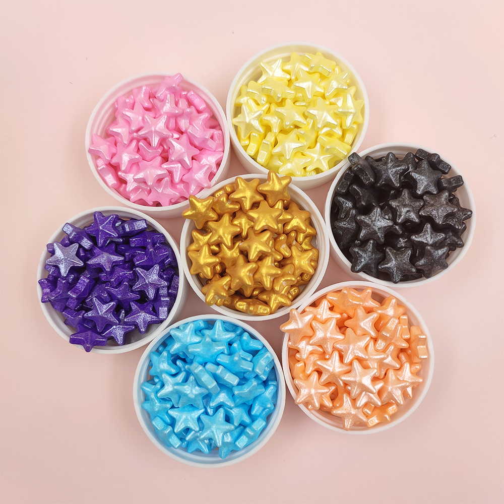 Wholesale Edible Star Sprinkles Rainbow Sugar Sprinkles for Cake Decoration Solid Form Halal Certified Packaged in Bottle Bag