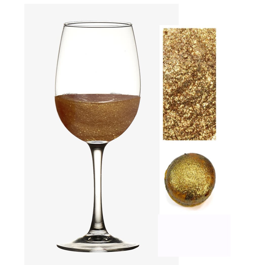 Food Grade Pearl Pigment Golden Edible Glitter Dust for Foods Drinks Cakes Decorations