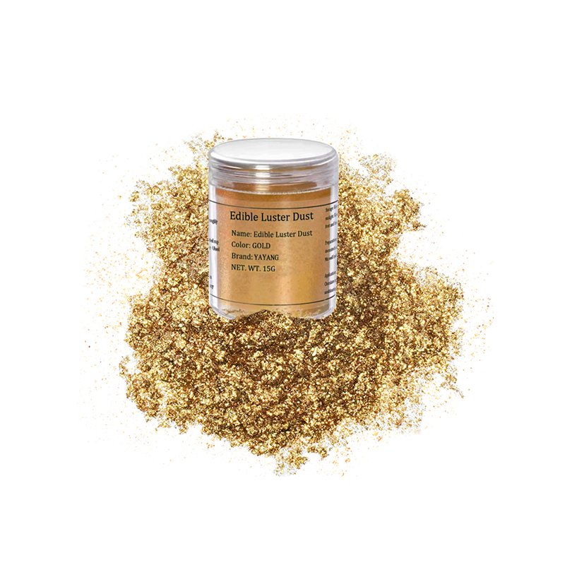 Food Grade Pearl Pigment Golden Edible Glitter Dust for Foods Drinks Cakes Decorations