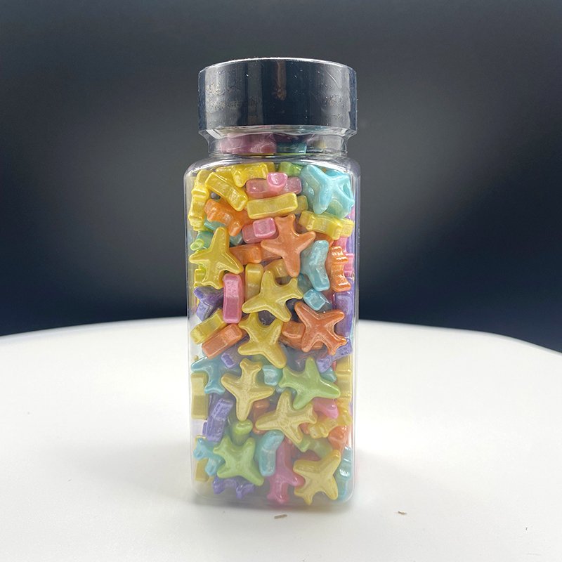 Halloween Wholesale Shaker Cake Non Edible Bake Clay Ice Cream Silver Slime For Crafts Sprinkles