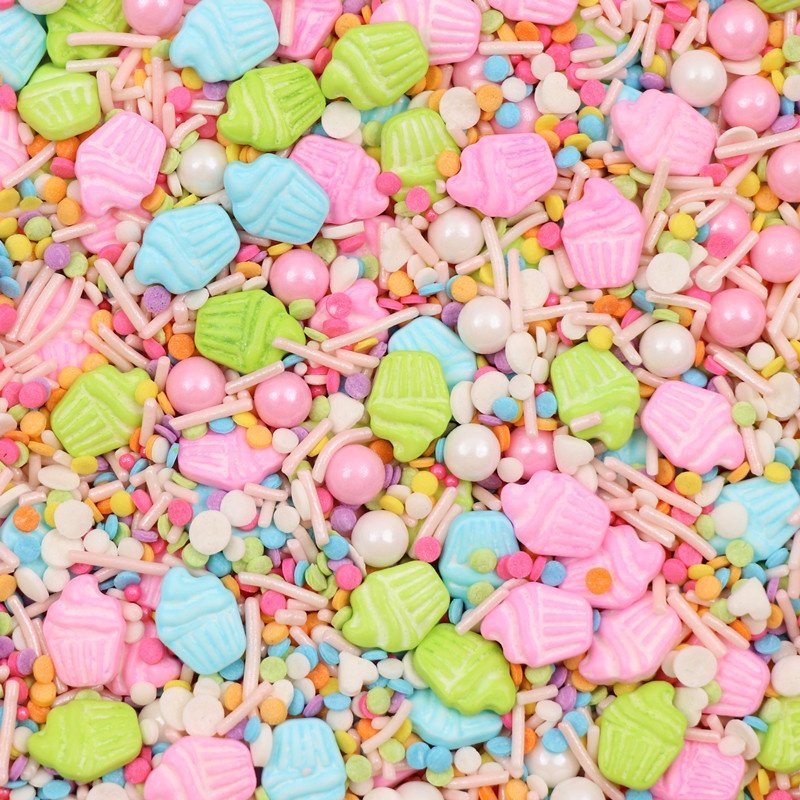 Mixed Sprinkles With Shaped Candy