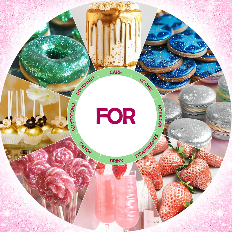 YAYANG Light Edible Glitter Edible Luster Dust Food Coloring Pigment For Dessert