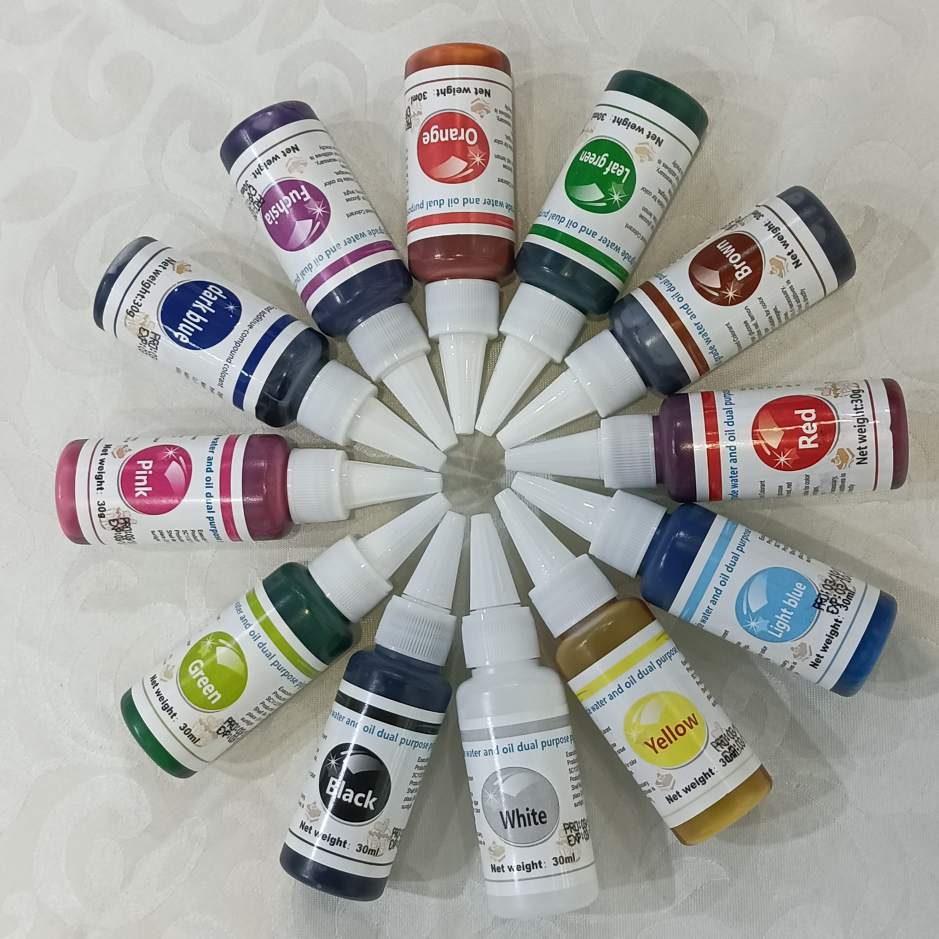 30g Powdered Food Coloring for Baking Powdered Food Coloring for Macarons Ice cream palette color