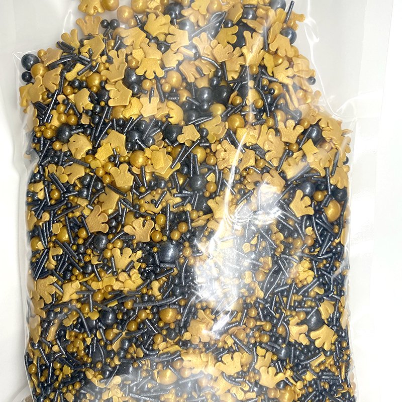 Wholesale Christmas Chocolate Cupcake Rainbow Sugar Pearl Cake Decoration Production Bulk Gold Sprinkles Manufacturer