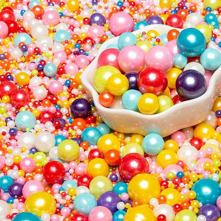 cake decoration for bakery candy Vegan free Cake Edible Sprinkles various designs.