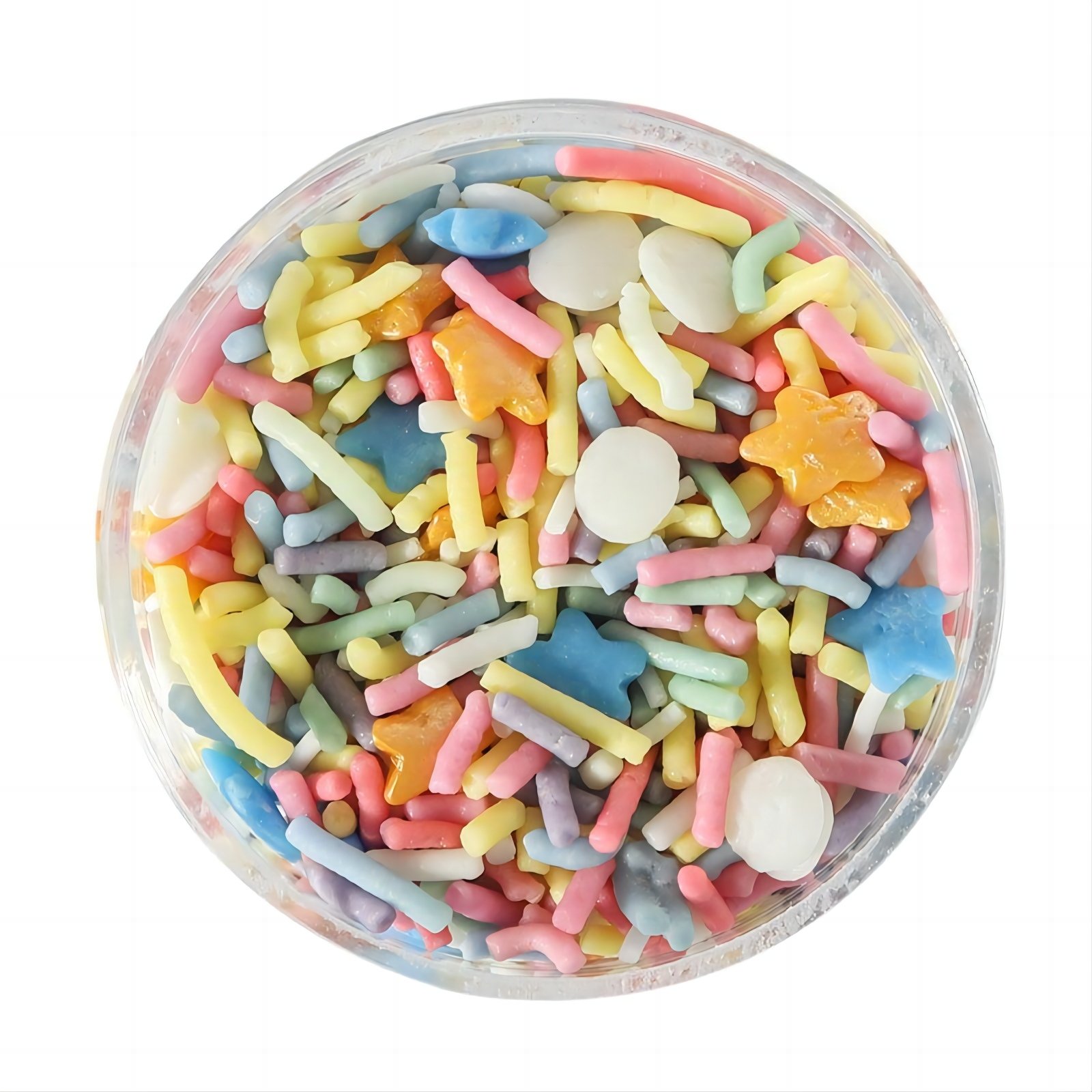 Colorful Edible Bakery Decoration Ingredients Mix Sprinkles with Shapes for Cakes Ice Cream