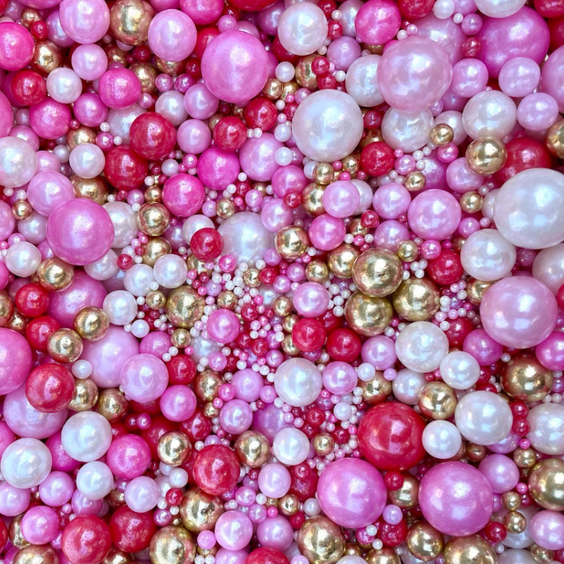 Mix size multicolor rainbow sugar beads edible pearlized for cake decoration bakery ingredients wholesalers sprinkles