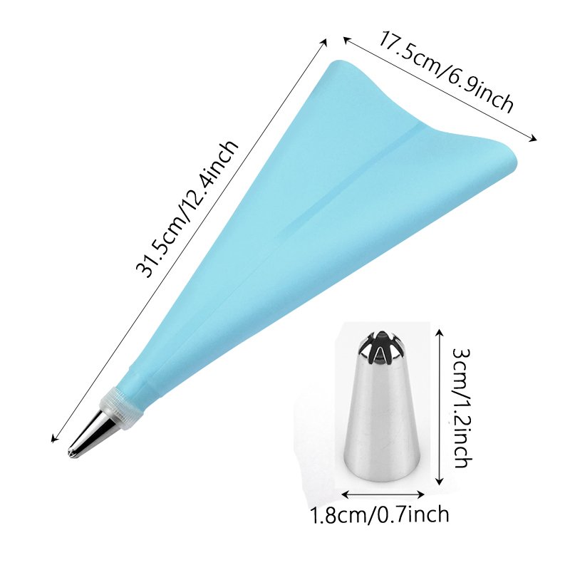 8Pcs/Set Pastry Bags Cake Decoration Piping Reusable Pastry Bag Cream Pastry Bag Cake Icing Piping Decorating Tool