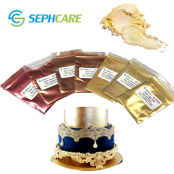 Bakery Ingredients Decorations cake sprinkles Gold Metallic Luster Dust powder Food Grade Pigments
