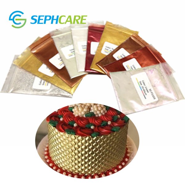 Bakery Ingredients Decorations cake sprinkles Gold Metallic Luster Dust powder Food Grade Pigments