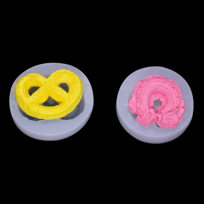 Silicone Cookie Mold DIY Mini Cream Filled Cookie Baking Accessories Chocolate Molds Mousse Cake Decorating Tools Candle Mold