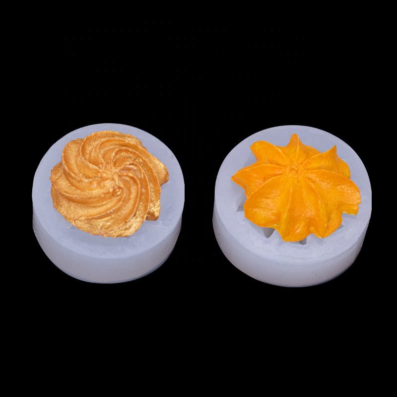 Silicone Cookie Mold DIY Mini Cream Filled Cookie Baking Accessories Chocolate Molds Mousse Cake Decorating Tools Candle Mold