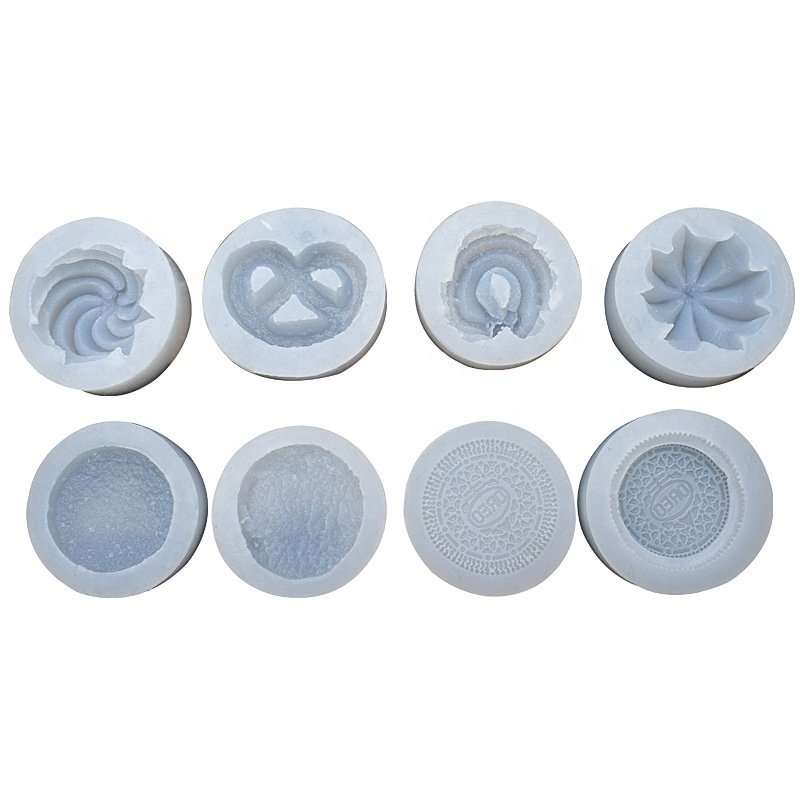 Silicone Cookie Mold DIY Mini Cream Filled Cookie Baking Accessories Chocolate Molds Mousse Cake Decorating Tools Candle Mold