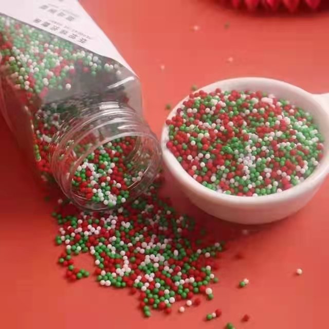 Christmas candy rainbow cake sprinkles edible sugar sprinkles for donut cake bread cake dressing tools