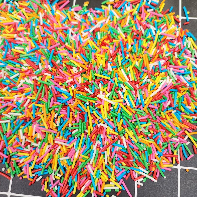 Bakery Decoration Ingredients cake decorating ingredients cake topper decoration Food Grade Rainbow Sprinkles for Cake