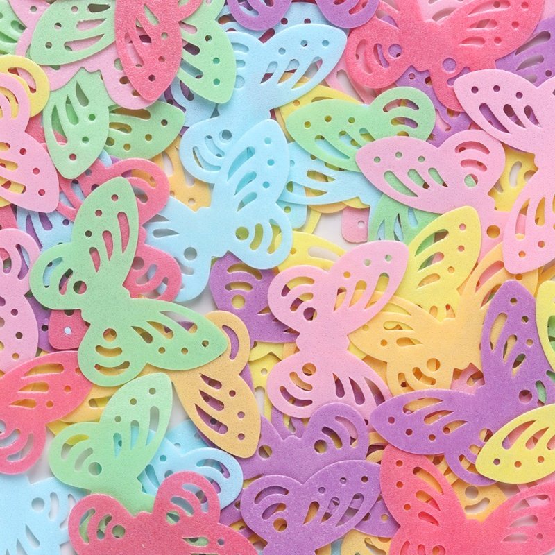 Colourful Bakery Decoration Ingredient Butterfly Rice Paper Edible Wafer Paper Sprinkles for Baking