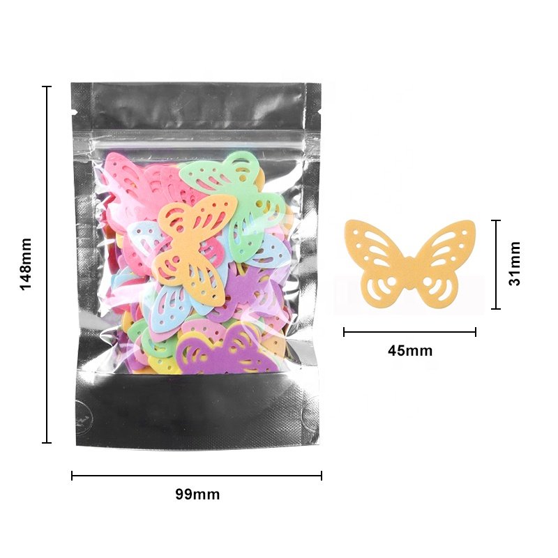 Colourful Bakery Decoration Ingredient Butterfly Rice Paper Edible Wafer Paper Sprinkles for Baking