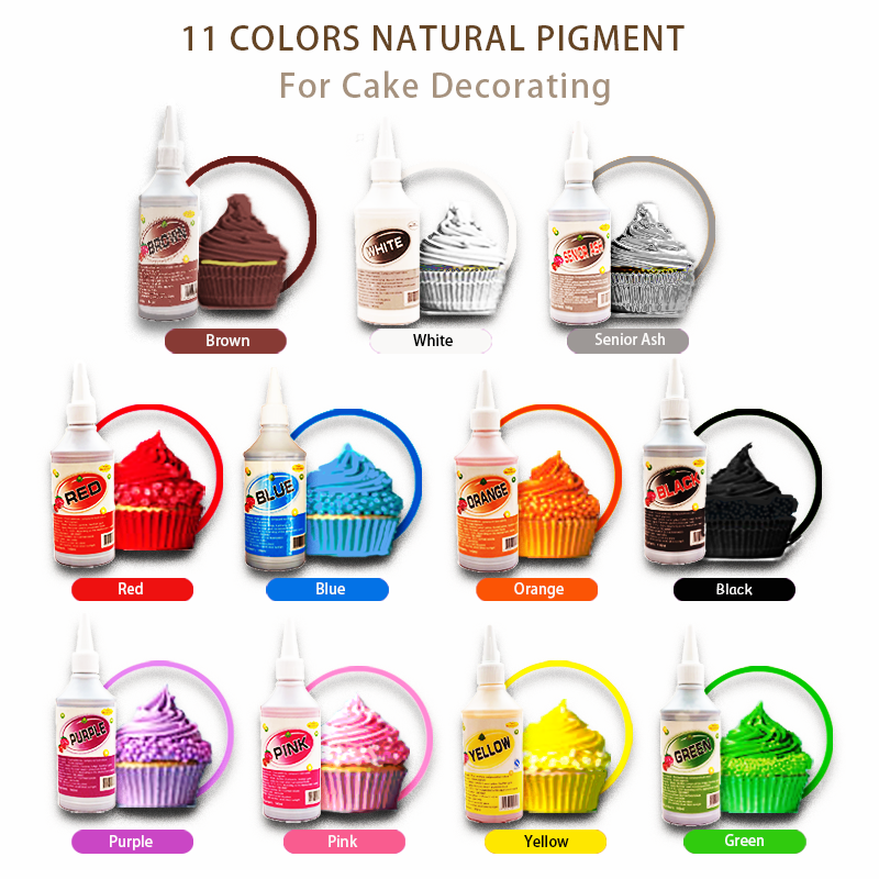 11 Cake Food Coloring Liquid Set for Dessert Decorating Food Grade Food