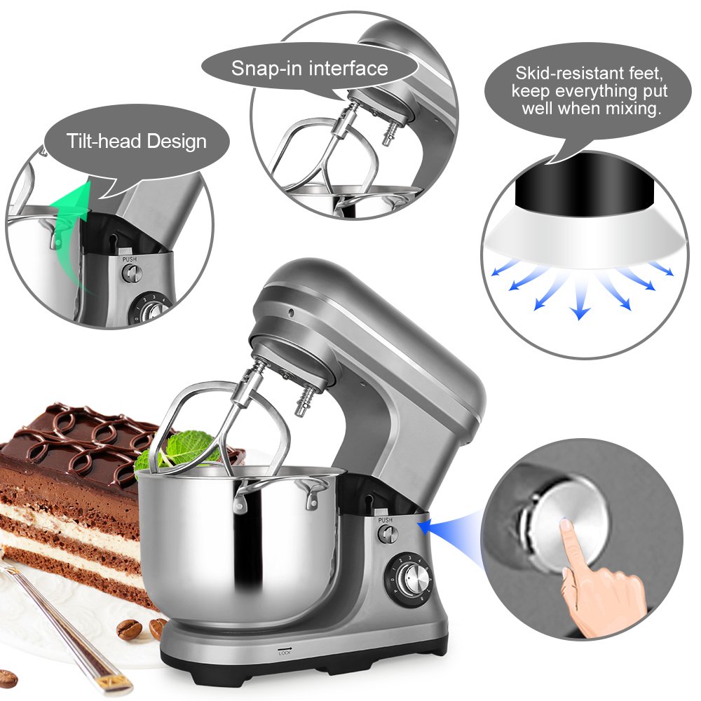 11L 2000W Large Powerful Electric Mixer Double Dough Hooks Planetary Baking Cake Bread Mixer Home Kitchen Appliance Food Mixer