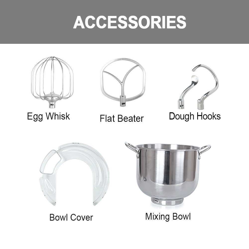 11L 2000W Large Powerful Electric Mixer Double Dough Hooks Planetary Baking Cake Bread Mixer Home Kitchen Appliance Food Mixer