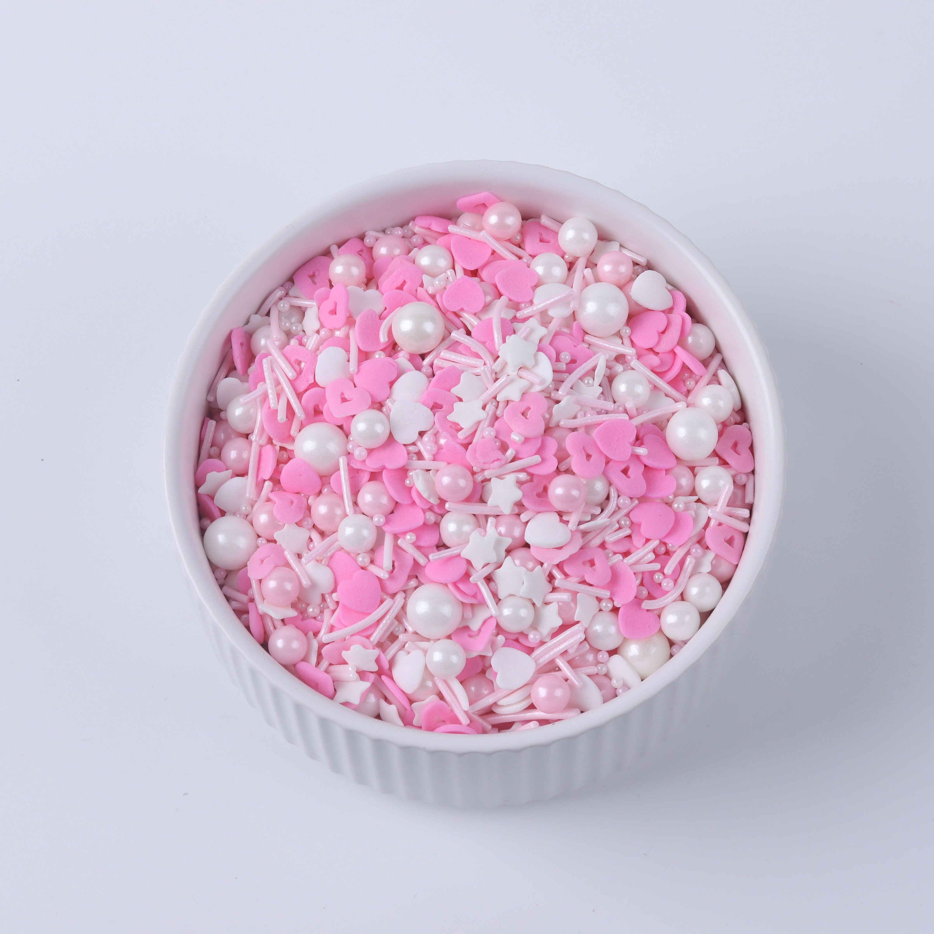 Lovebakery Valentine Cake Decorations Star Heart Confetti Sprinkles Edible Sugar Pearls Sprinkles Cake Decoration for Pastry
