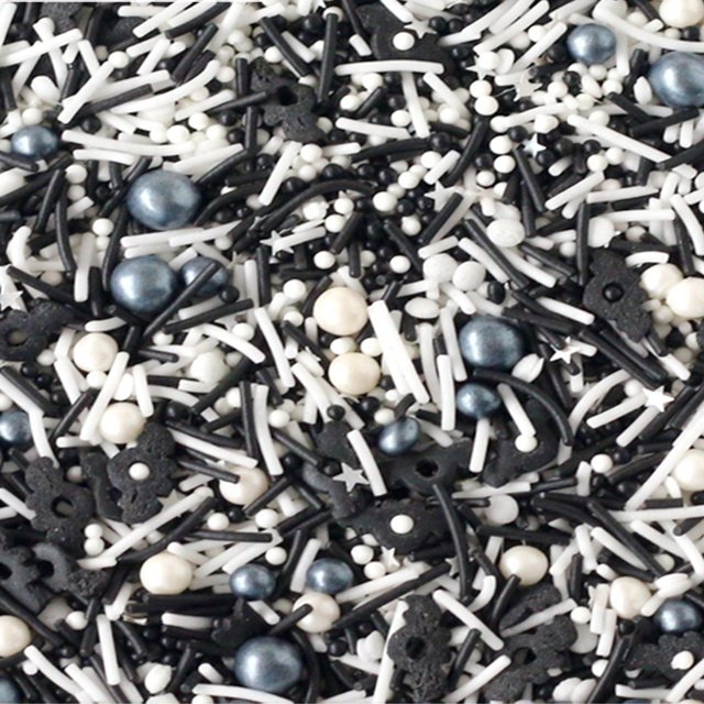 Wholesale Black Edible Candy Sprinkles For Cake Decorations,Sugar Vermicelli Colored Cake Decoration