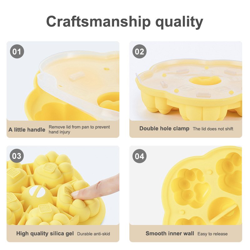 Wholesale Cat Paw Silicone Mold Chocolate Cake Decorating Baking Tool Cute Mold To Improve Baby'S Hands-On Ability