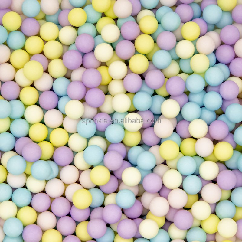 Bright Colorful Bead Sprinkle for Cake Decoration edible various designs sweet sugar newest 2024