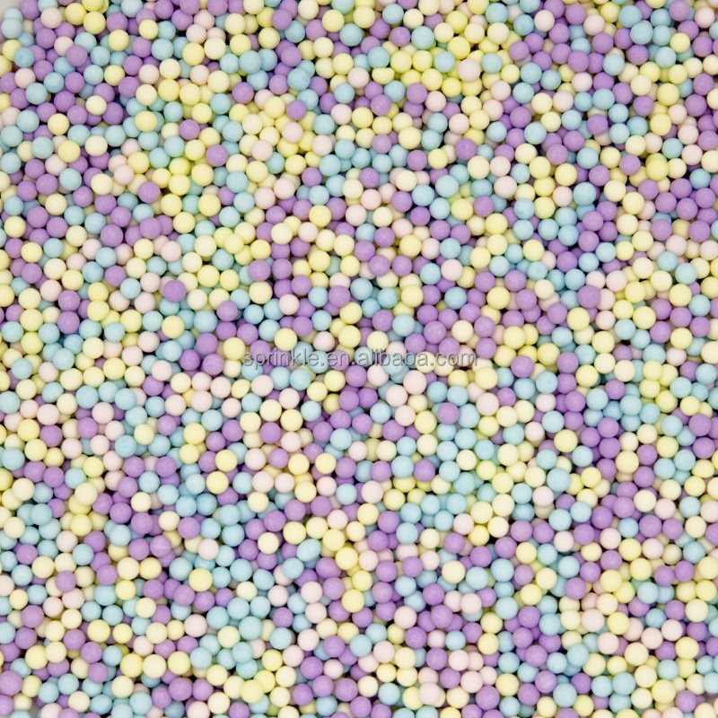 Bright Colorful Bead Sprinkle for Cake Decoration edible various designs sweet sugar newest 2024
