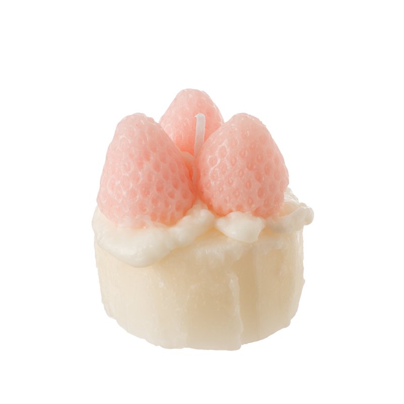 Simulation Strawberry Cake Design Desert Candle Soy Wax Food Model For Christmas Holiday Decoration