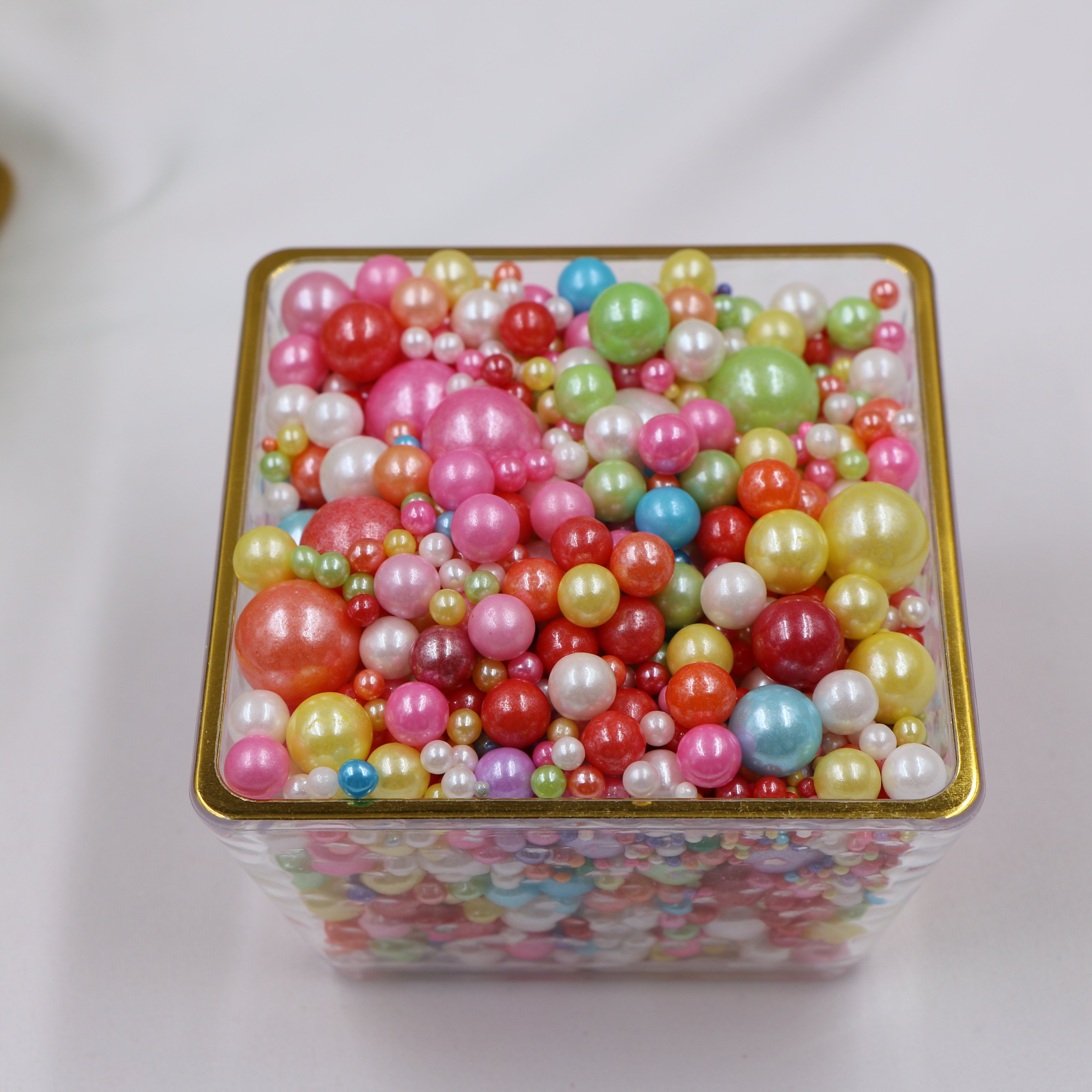 Wholesale price golden Valentine's day dragees edible candy mix jimmies sprinkles edible cake decoration for cupcake decorations