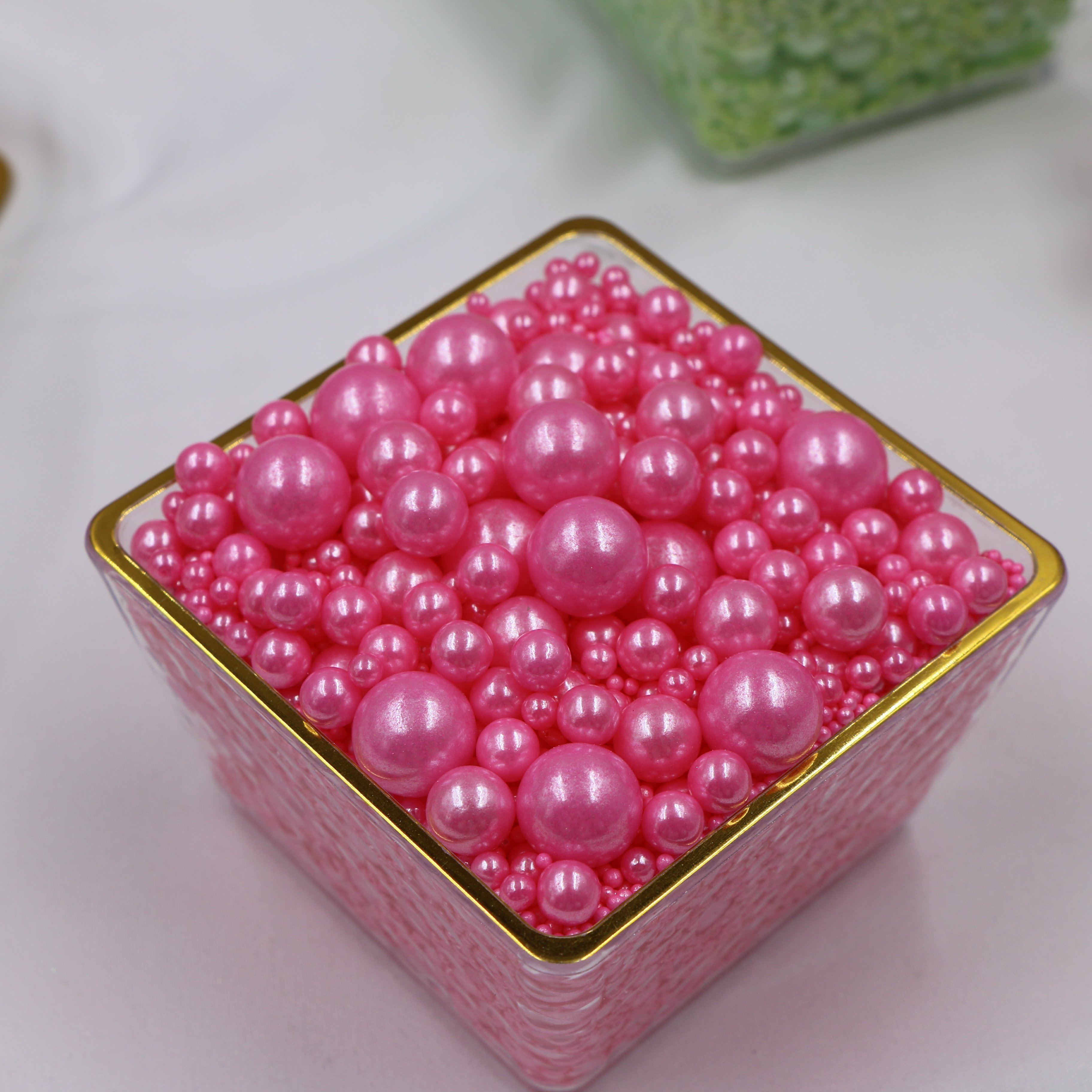 Wholesale price golden Valentine's day dragees edible candy mix jimmies sprinkles edible cake decoration for cupcake decorations